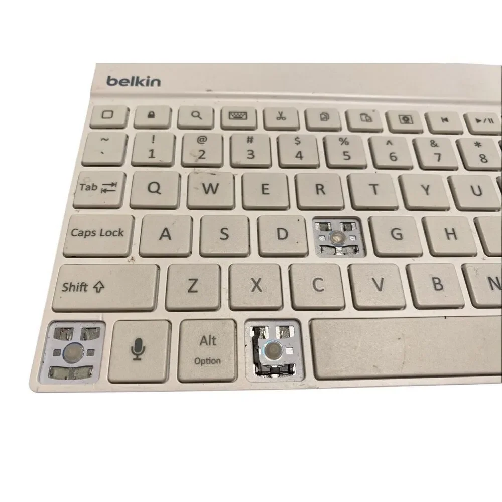 Belkin F5L152 Slim Style Keyboard Case Purple White Untested For Parts